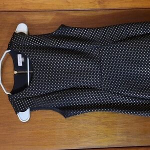 Calvin Klein gold studded black dress